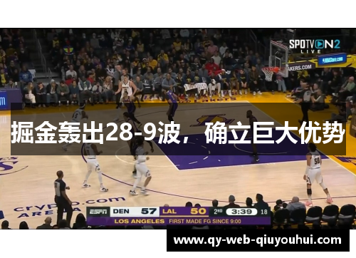 掘金轰出28-9波，确立巨大优势
